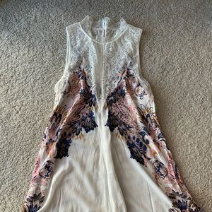 Free People lace neck dress